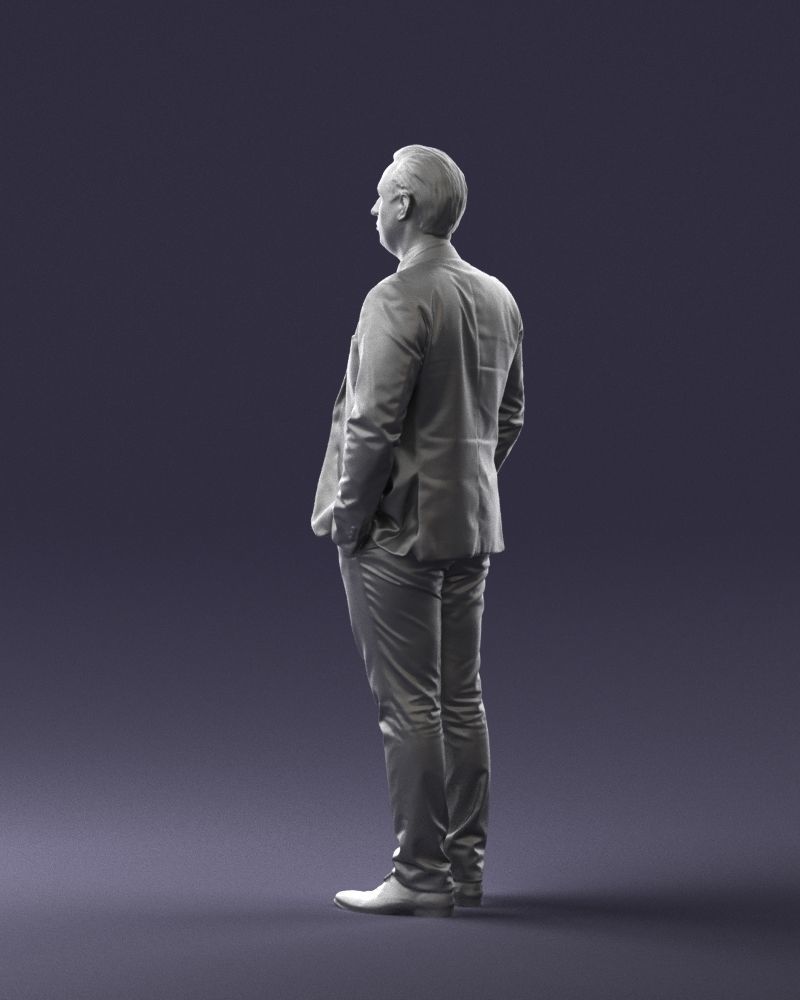 Guy in blue business suit 0467 3D Print Ready 3D print model_13