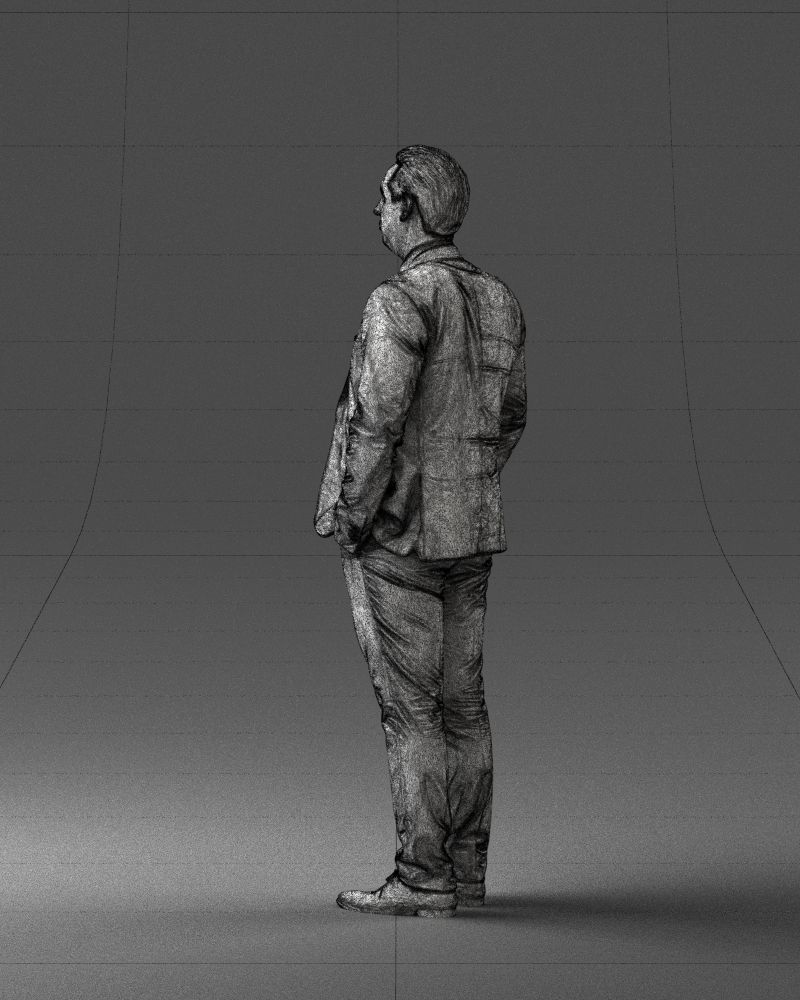 Guy in blue business suit 0467 3D Print Ready 3D print model_14