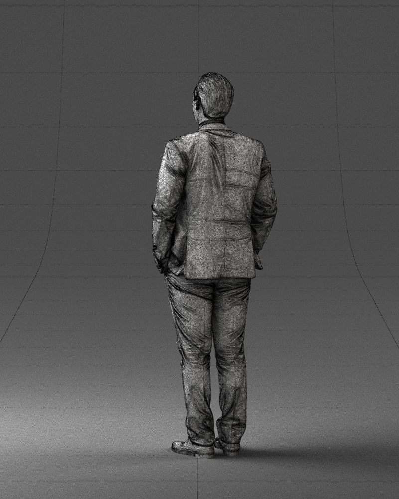 Guy in blue business suit 0467 3D Print Ready 3D print model_17