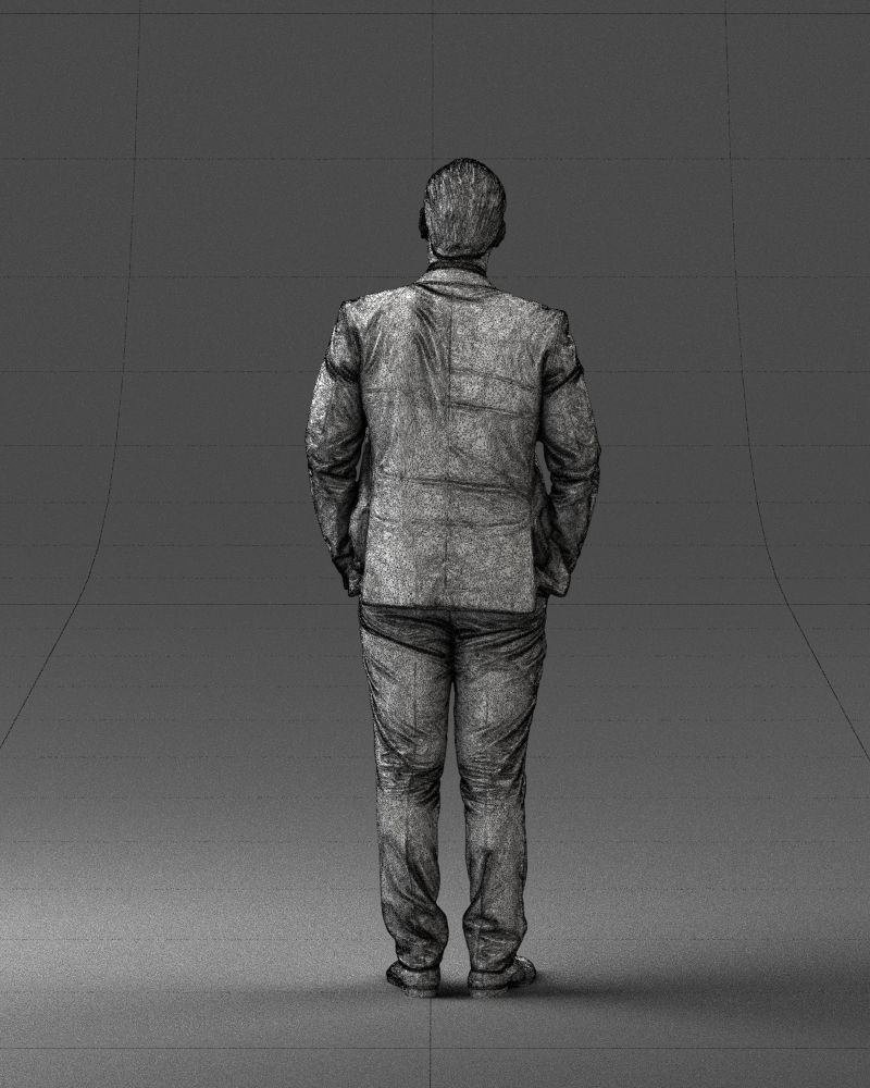 Guy in blue business suit 0467 3D Print Ready 3D print model_20