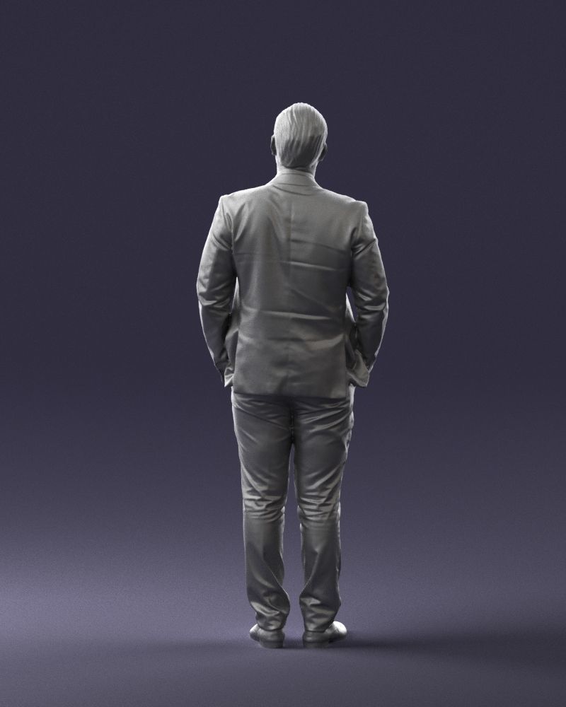Guy in blue business suit 0467 3D Print Ready 3D print model_19