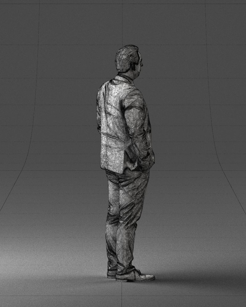 Guy in blue business suit 0467 3D Print Ready 3D print model_26