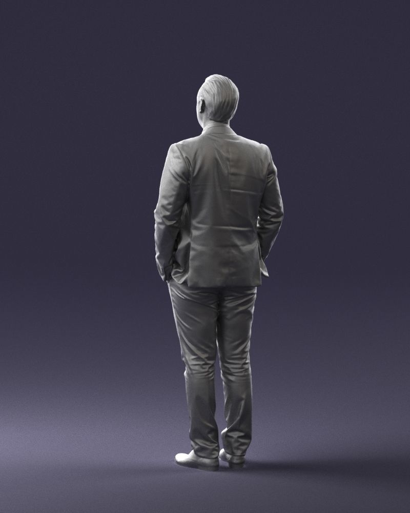 Guy in blue business suit 0467 3D Print Ready 3D print model_16