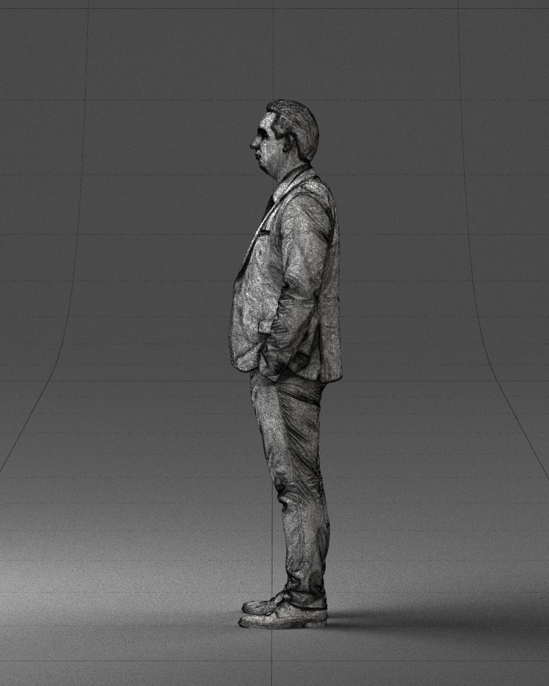 Guy in blue business suit 0467 3D Print Ready 3D print model_11