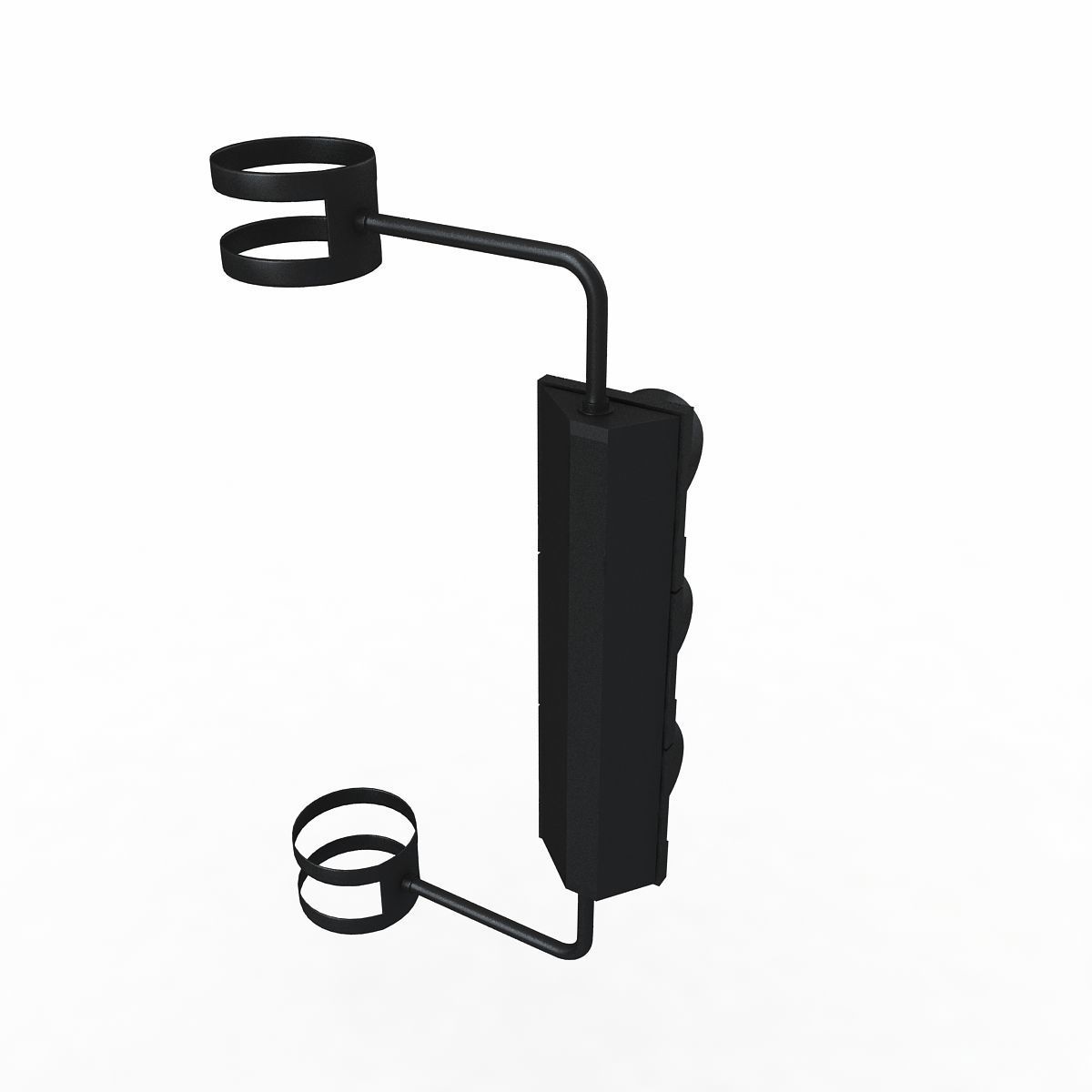 Traffic Light Black 3D model_2