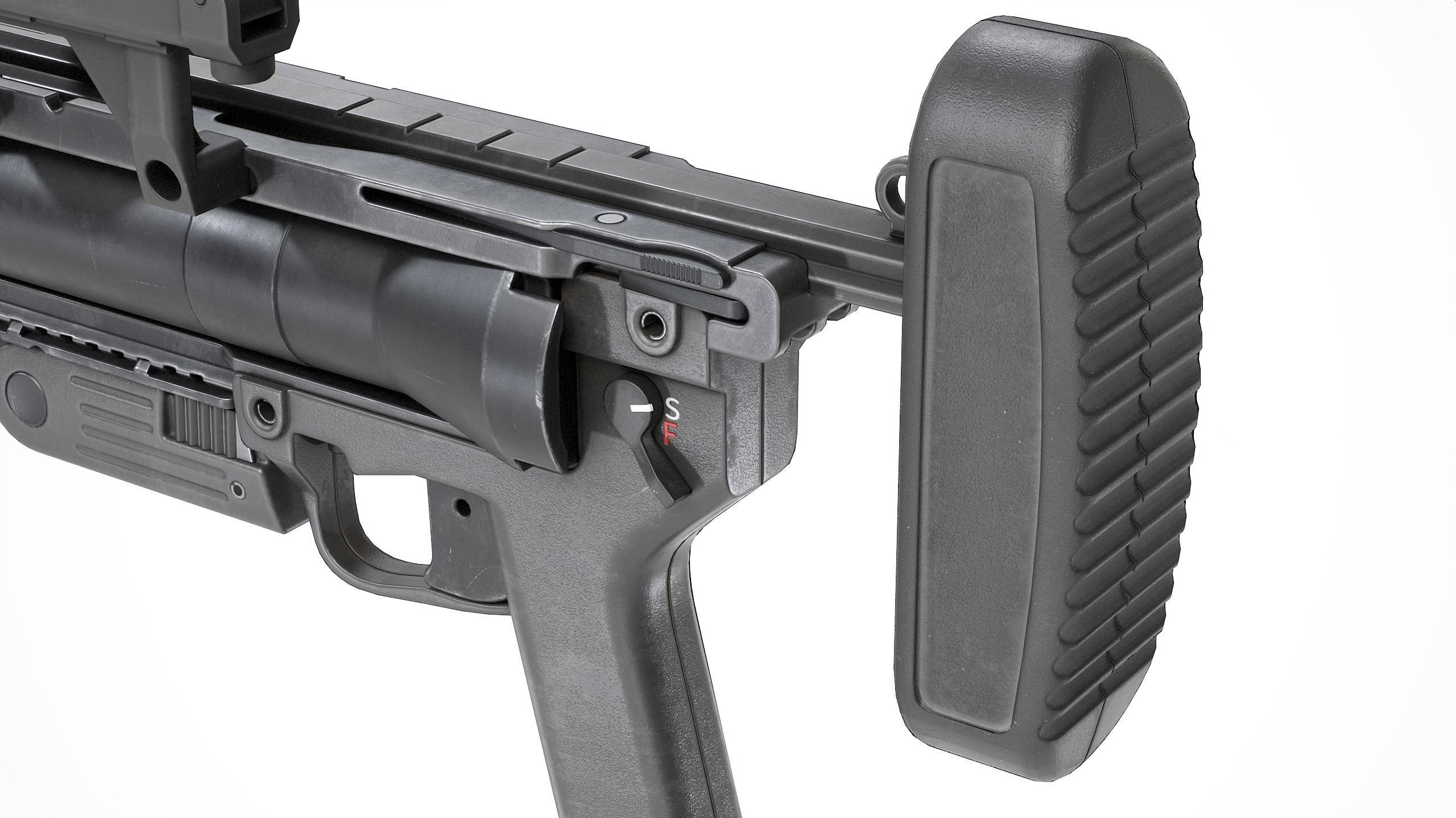 PBR M320 Grenade Launcher Low-poly 3D model_3