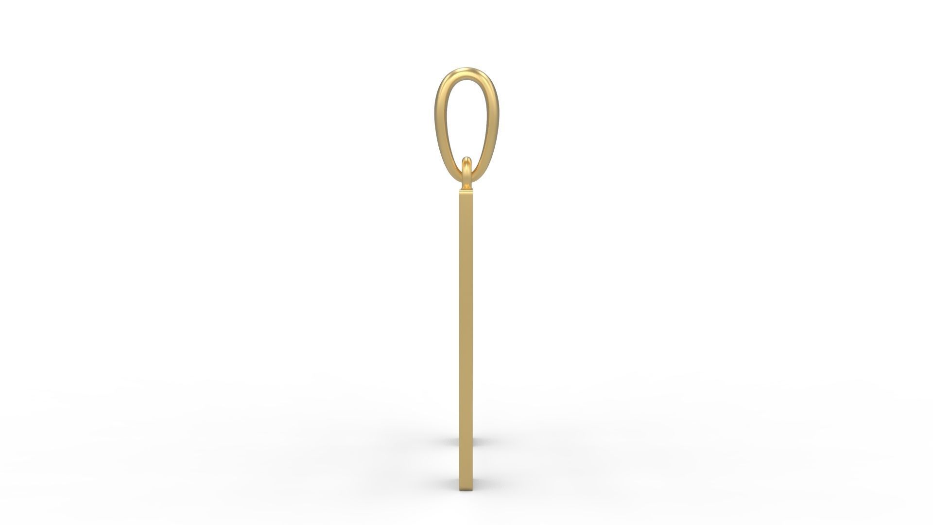 Initial Letters Pendant Berlin Sans H 3D print model_2