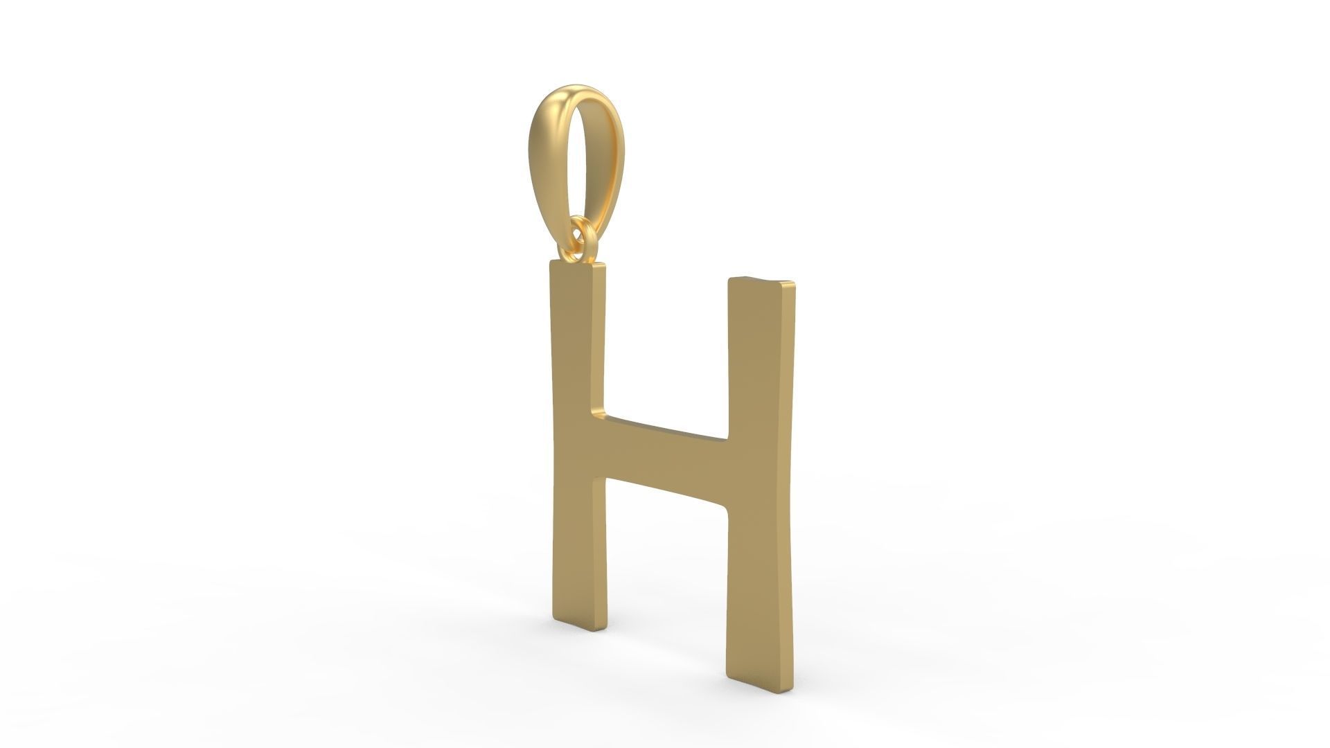 Initial Letters Pendant Berlin Sans H 3D print model_1