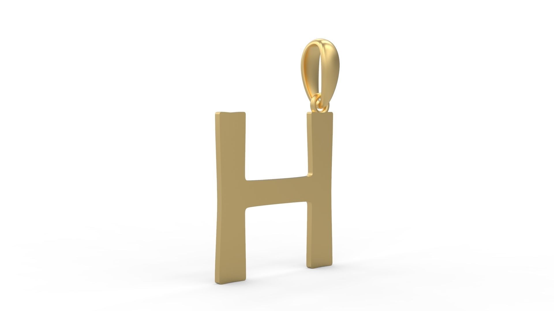 Initial Letters Pendant Berlin Sans H 3D print model_3