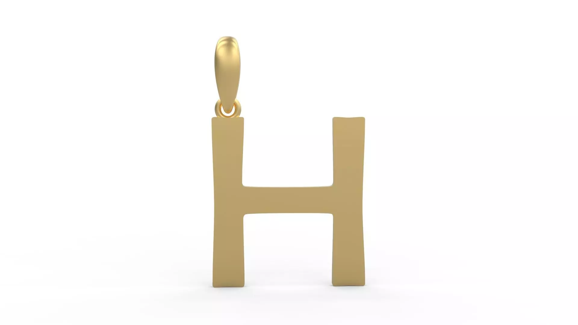 Initial Letters Pendant Berlin Sans H 3D print model_0