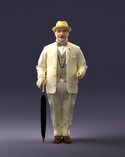 Man in light suit 0115 3D model