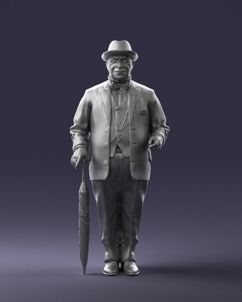 Man in light suit 0115 3D model_37