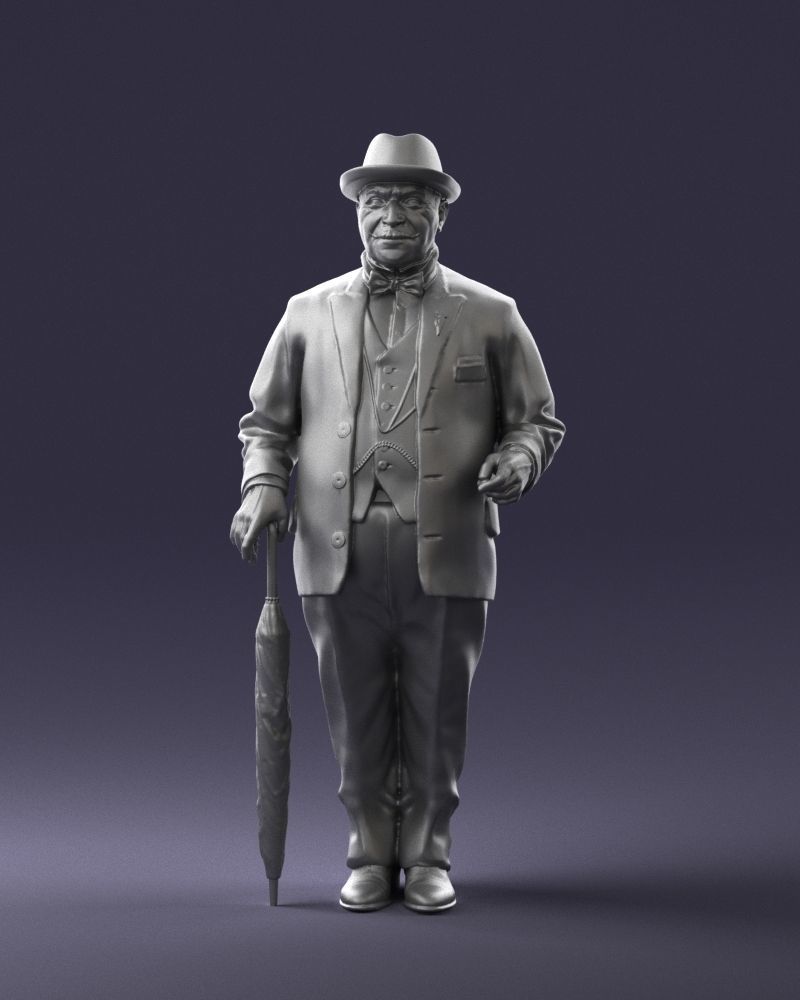 Man in light suit 0115 3D model_34