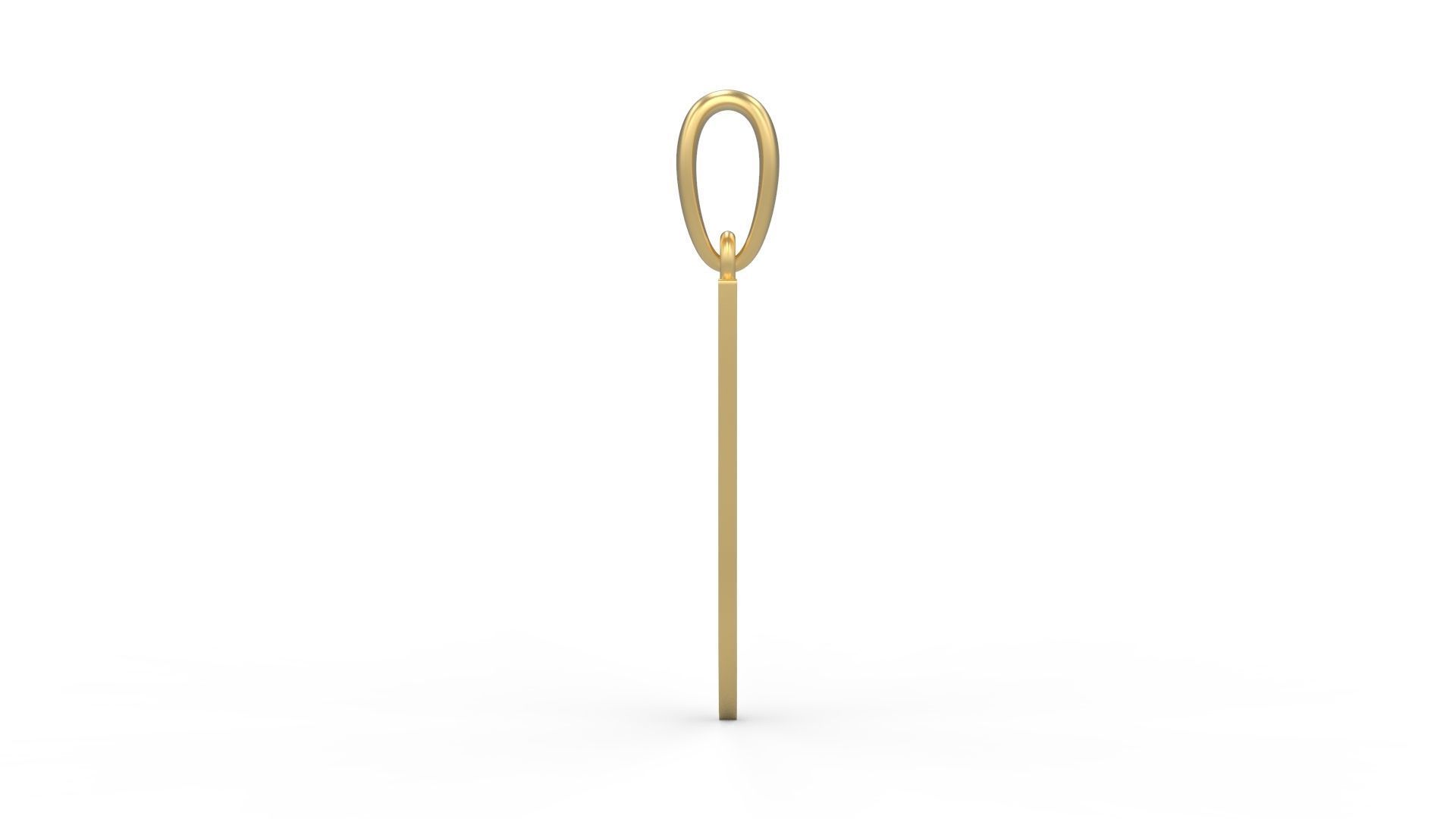 Initial Letters Pendant Berlin Sans J 3D print model_2