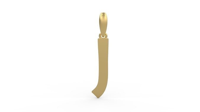Initial Letters Pendant Berlin Sans J 3D print model