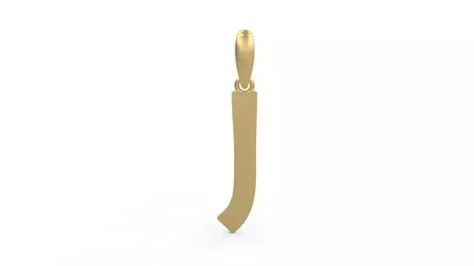 Initial Letters Pendant Berlin Sans J 3D print model