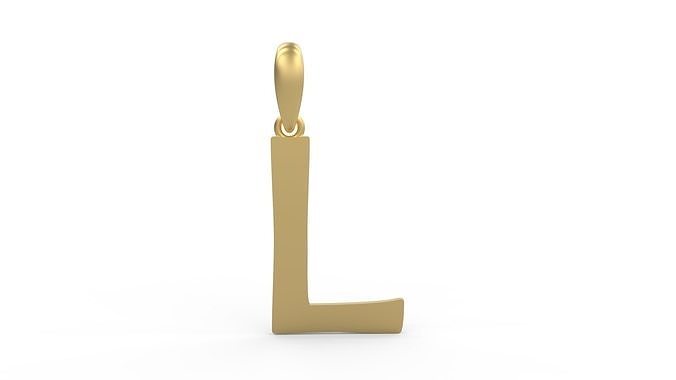 Initial Letters Pendant Berlin Sans L 3D print model