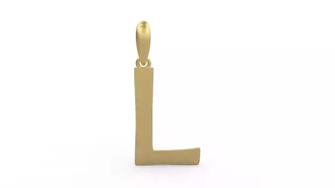 Initial Letters Pendant Berlin Sans L 3D print model