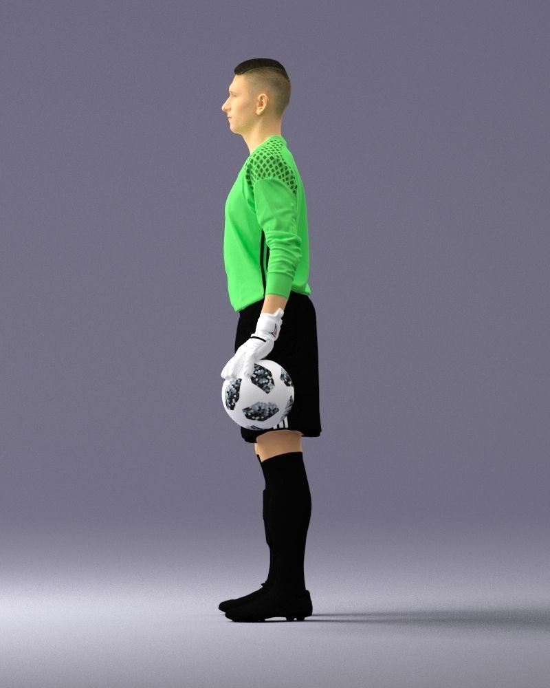000318 Soccer Goalkeeper with Ball 1114 3dp 3D print model_25