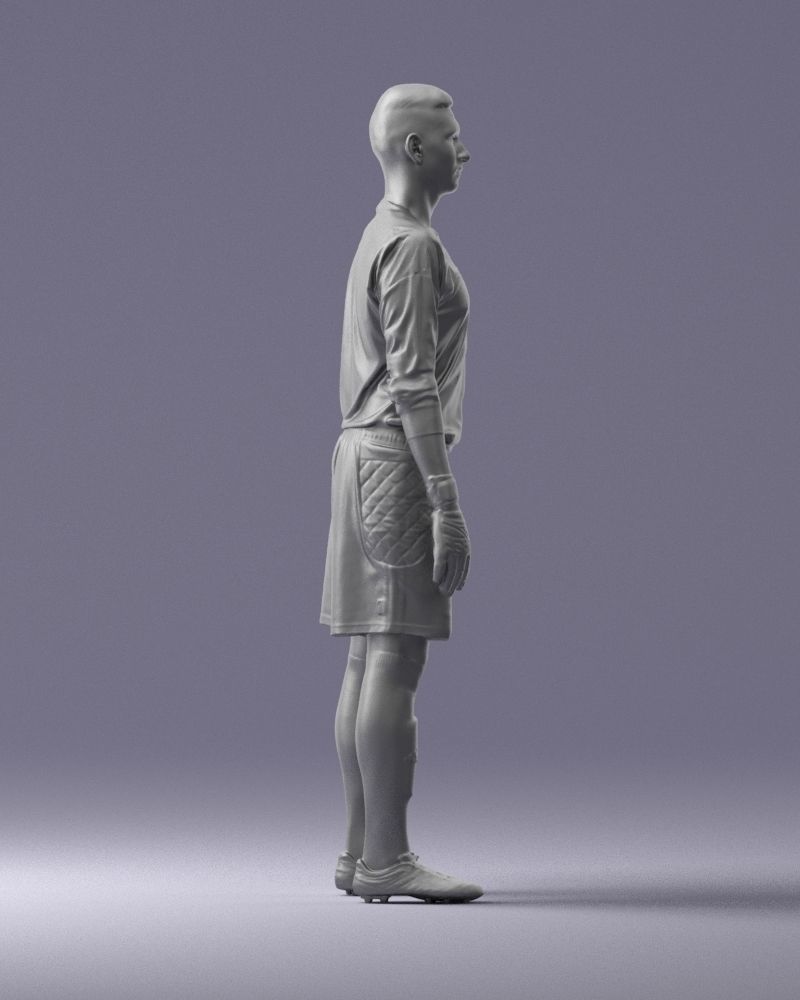 000318 Soccer Goalkeeper with Ball 1114 3dp 3D print model_14