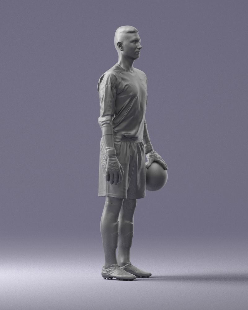 000318 Soccer Goalkeeper with Ball 1114 3dp 3D print model_11