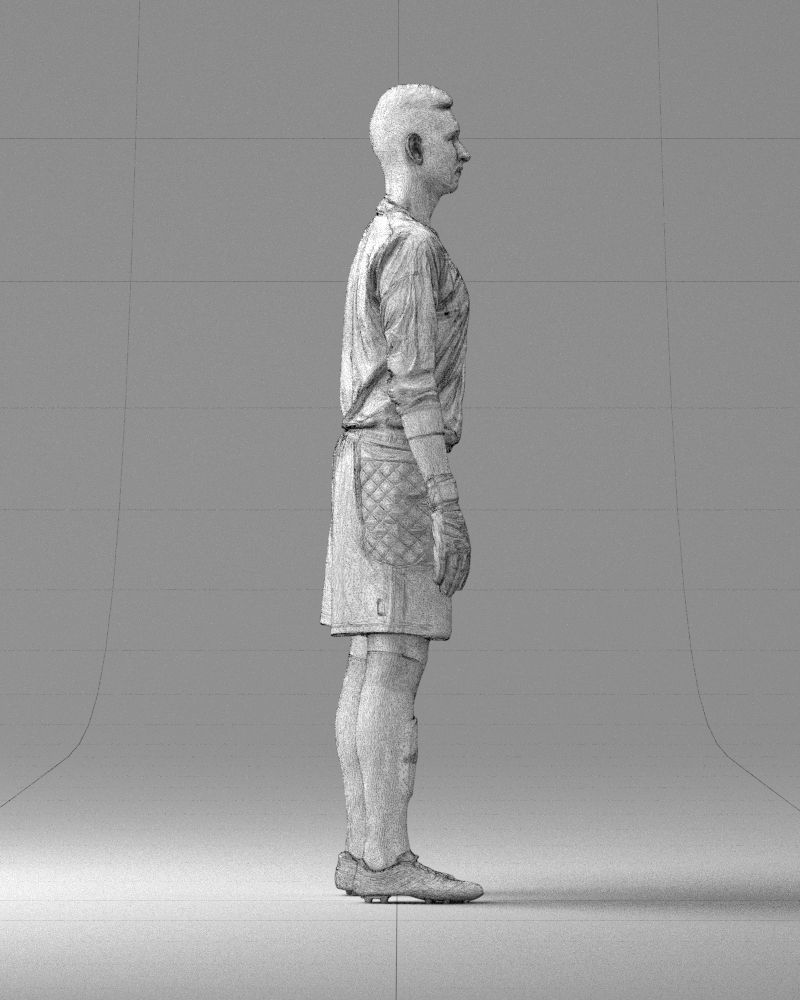 000318 Soccer Goalkeeper with Ball 1114 3dp 3D print model_15