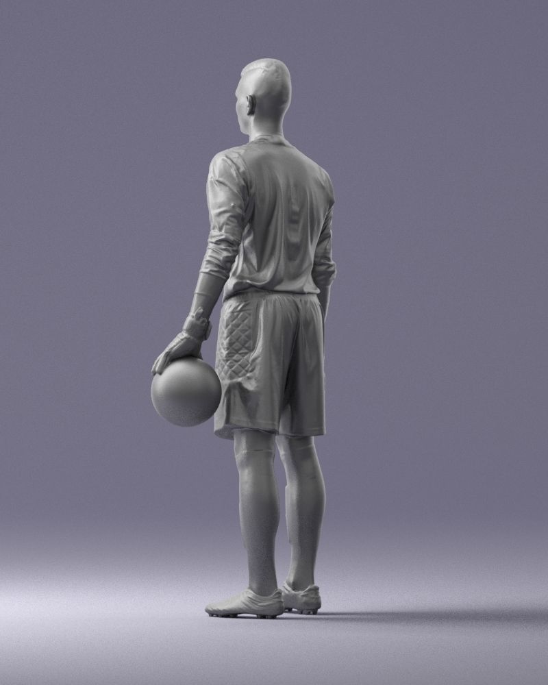 000318 Soccer Goalkeeper with Ball 1114 3dp 3D print model_23