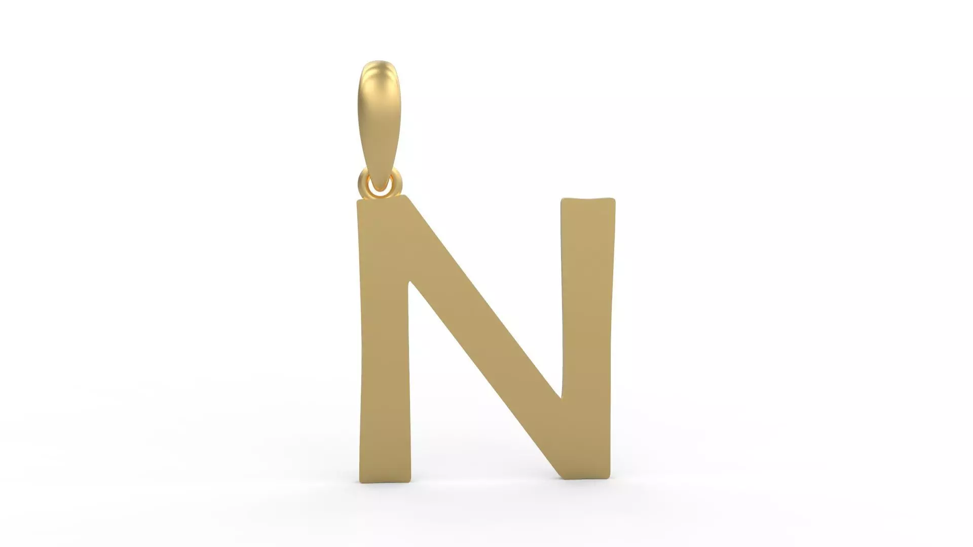 Initial Letters Pendant Berlin Sans N 3D print model_0