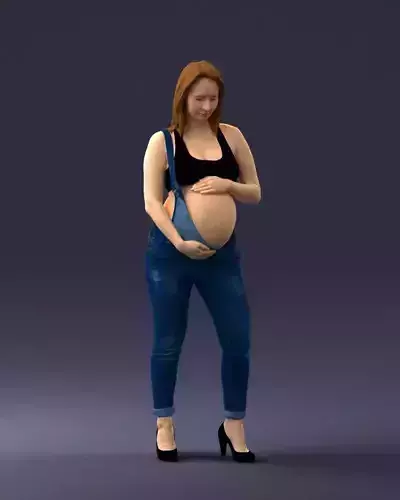 000063 Pregnant Woman 0506 3D model