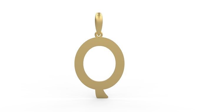 Initial Letters Pendant Berlin Sans Q 3D print model