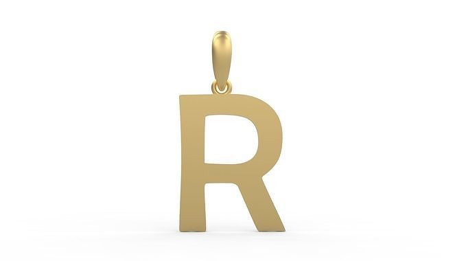 Initial Letters Pendant Berlin Sans R 3D print model