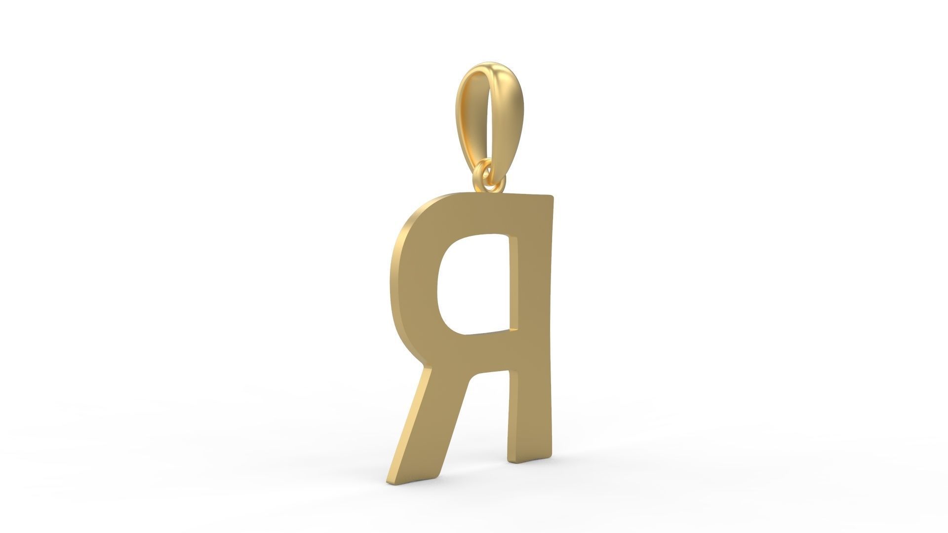 Initial Letters Pendant Berlin Sans R 3D print model_3