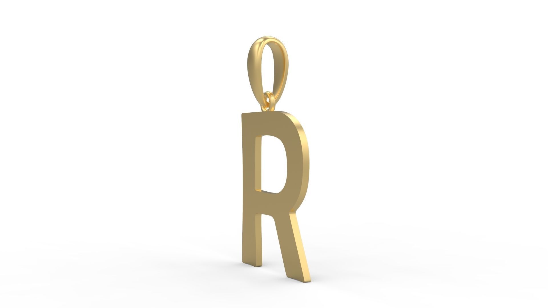 Initial Letters Pendant Berlin Sans R 3D print model_1
