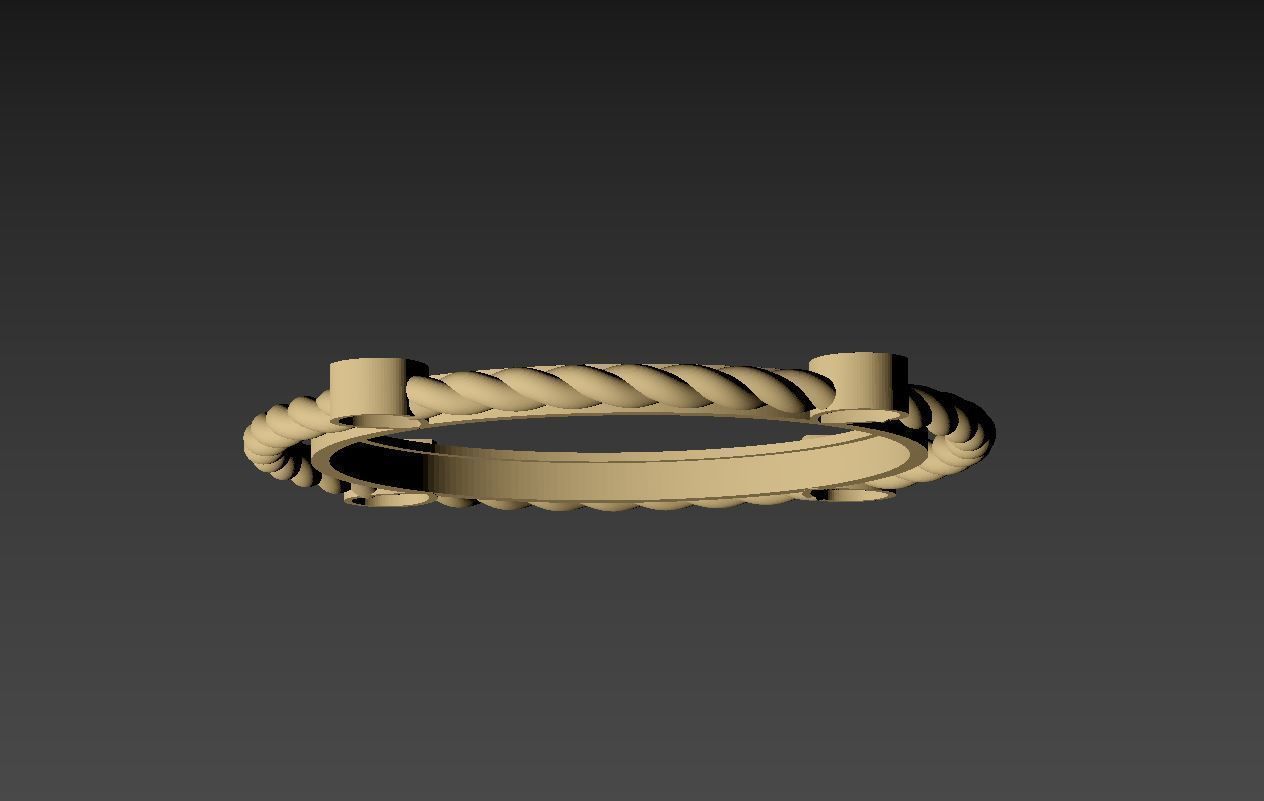 Coin bezel pendant 008 3D print model_6