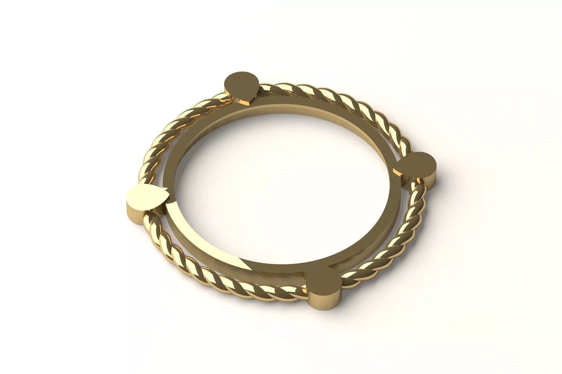 Coin bezel pendant 008 3D print model_0