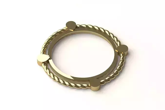 Coin bezel pendant 008