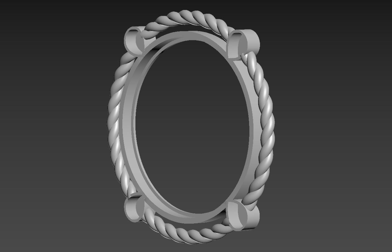 Coin bezel pendant 008 3D print model_7