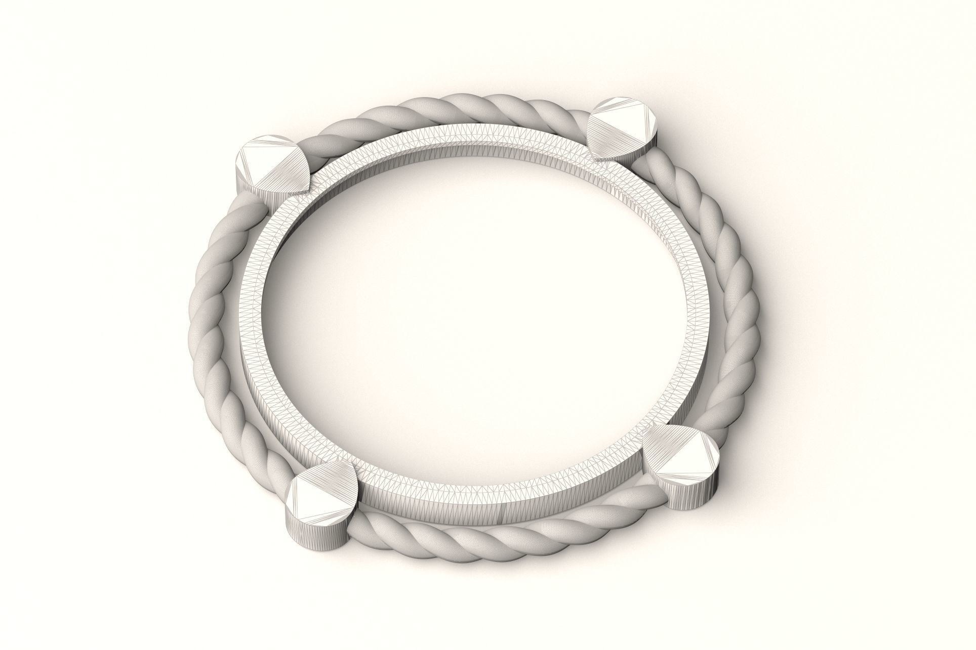 Coin bezel pendant 008 3D print model_4