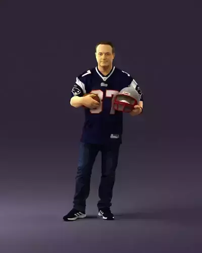 Man in new england patriots jersey 0924