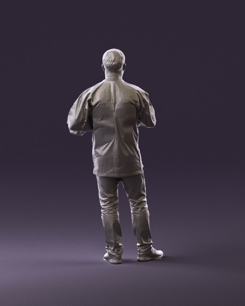 Man in new england patriots jersey 0924 3D Print Ready 3D print model_6