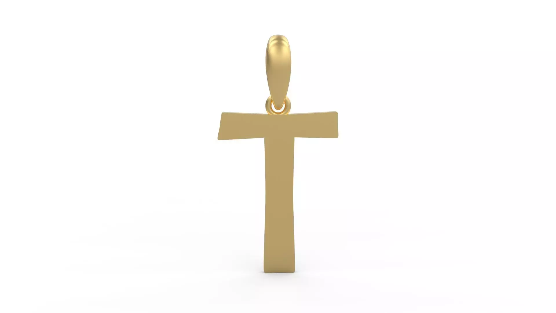 Initial Letters Pendant Berlin Sans T 3D print model_0