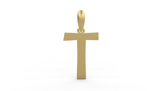 Initial Letters Pendant Berlin Sans T 3D print model