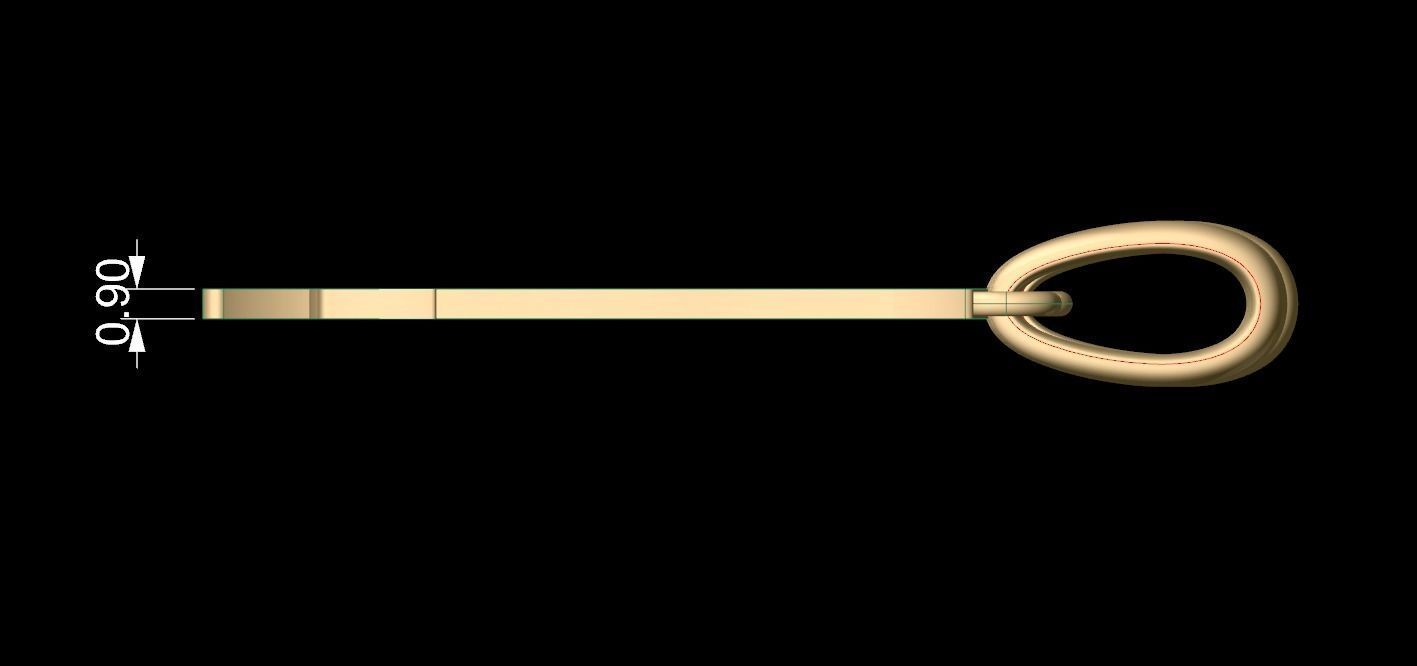 Initial Letters Pendant Berlin Sans T 3D print model_5