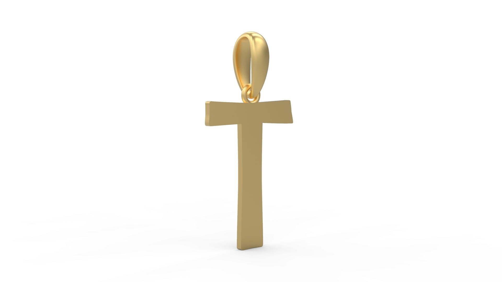 Initial Letters Pendant Berlin Sans T 3D print model_3