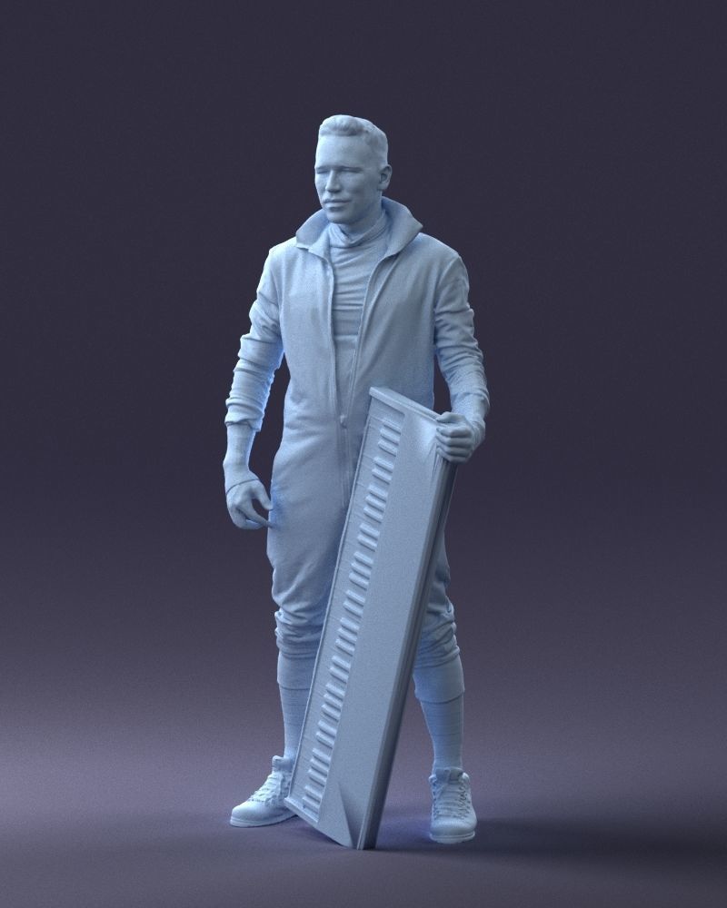 000248 Man with Keyboard Realistic Musician Character 0118 3dp 3D print model_31