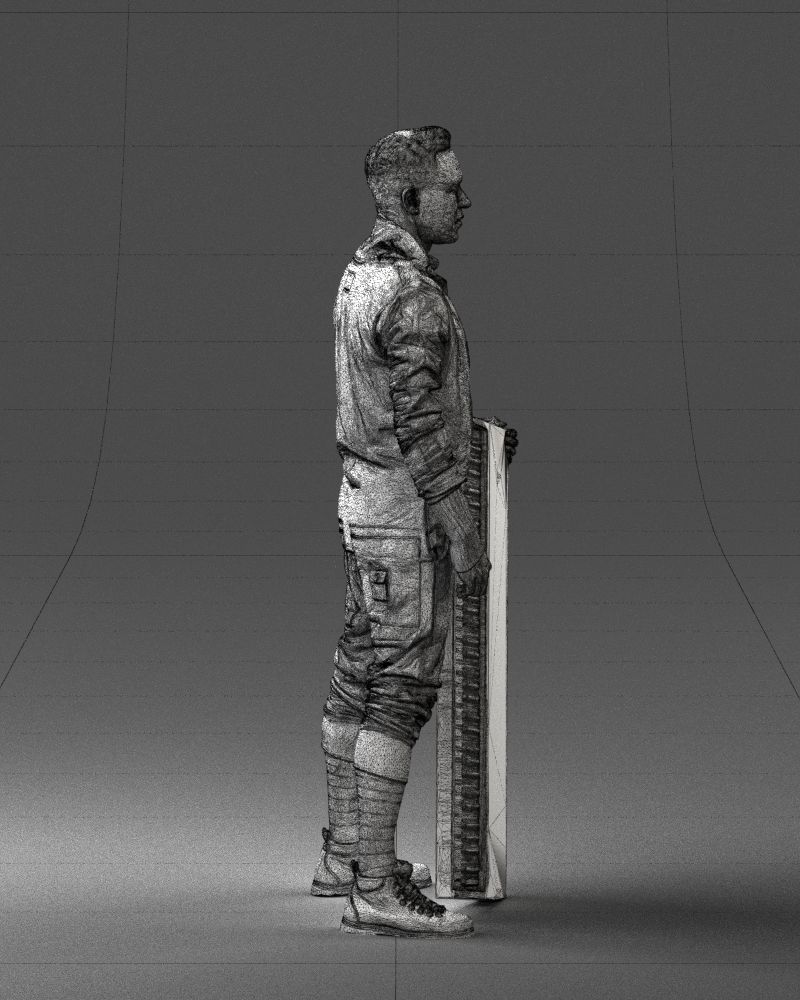 000248 Man with Keyboard Realistic Musician Character 0118 3dp 3D print model_14