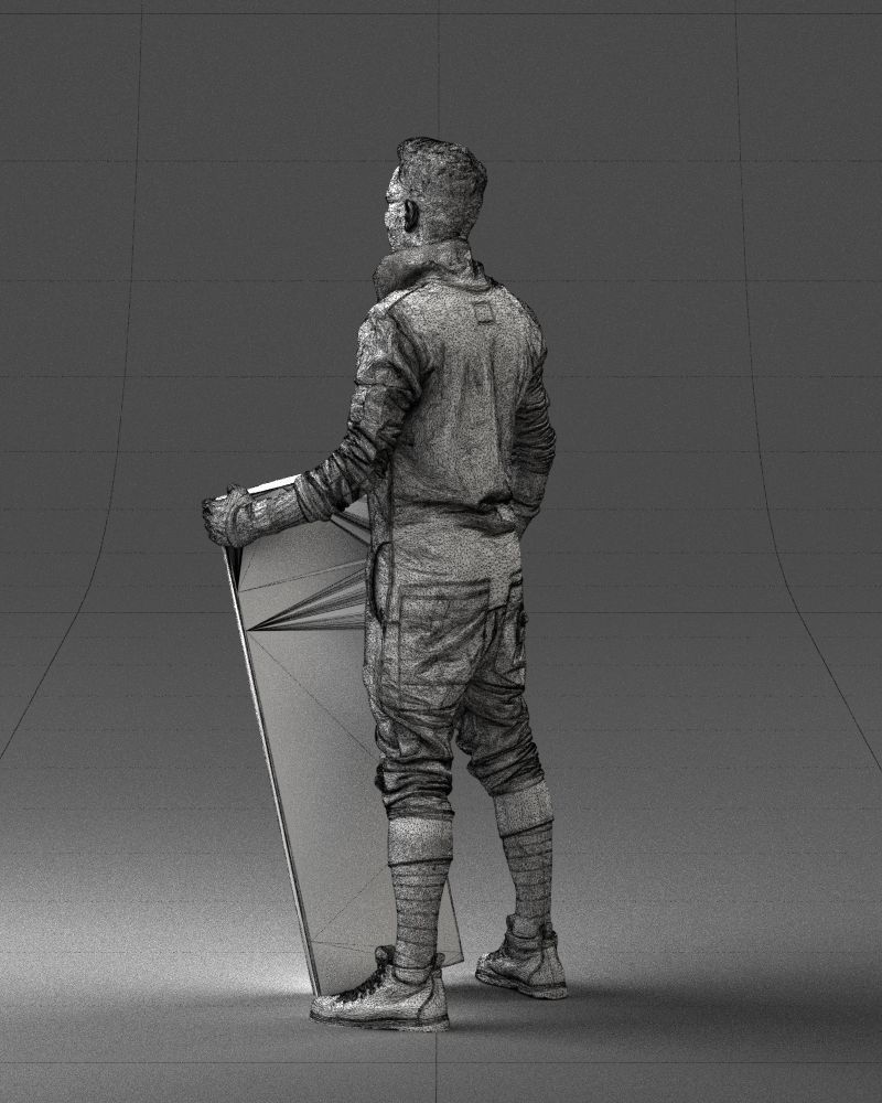 000248 Man with Keyboard Realistic Musician Character 0118 3dp 3D print model_23