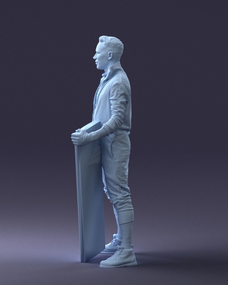 000248 Man with Keyboard Realistic Musician Character 0118 3dp 3D print model_25