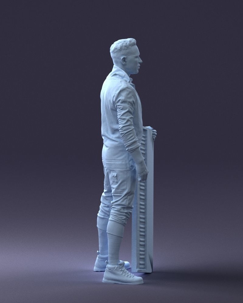 000248 Man with Keyboard Realistic Musician Character 0118 3dp 3D print model_13