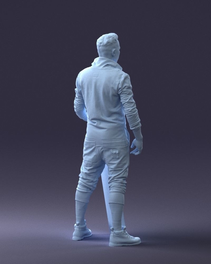 000248 Man with Keyboard Realistic Musician Character 0118 3dp 3D print model_16